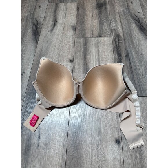 Isaac Mizrahi Beige Underwire Bra 40C With Adjustable Straps & Hook Closure Comf - Picture 8 of 9